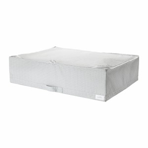 IKEA イケア 収納ケース ホワイト 白 グレー 71x51x18cm n30309578 STUK ストゥーク