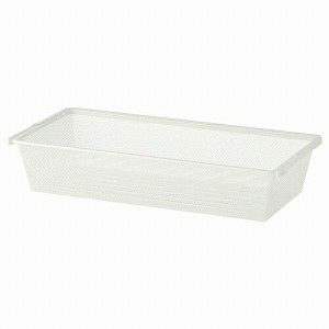 IKEA イケア メッシュバスケット かご ホワイト 白 80x40x15cm n10459955 BOAXEL ボーアクセル