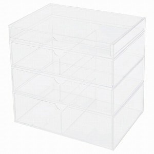 IKEA イケア メイク用品収納 引き出し4個付き 25.5x18cm m60521926 MOJAN モヤン