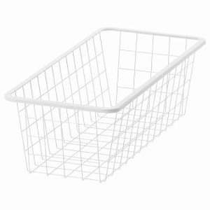 IKEA イケア ワイヤーバスケット ホワイト 25x51x15cm m60431327 JONAXEL ヨナクセル