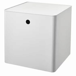 IKEA イケア 収納ボックス ふた付き ホワイト 32x32x32cm m80526876 KUGGIS クッギス