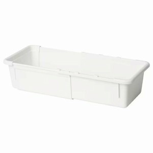 IKEA イケア 伸長式ボックス ホワイト 25~38x9cm m50534383 KACKLA カックラ