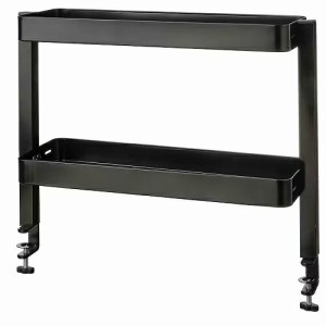 IKEA イケア デスクトップシェルフ ブラック 黒 49x15cm m60541571 VATTENKAR ヴァッテンカール