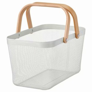 IKEA イケア バスケット ホワイト 27x42x23cm m90530397 RISATORP リーサトルプ