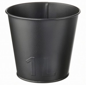 IKEA イケア 鉢カバー 室内 屋外用 チャコール 12cm m50551551 AKERBAR オーケルベール 