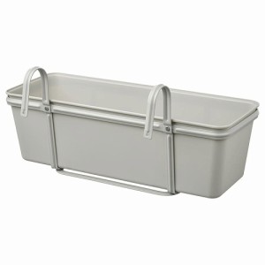 IKEA イケア フラワーボックス ホルダー付き 屋外用 ライトグレー 48x18cm m70560757 ROSENKAL ロセンコール 