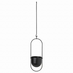 IKEA イケア ハンギングプランター 室内 屋外用 ブラック 12cm m00511826 CHILISTRAN チリストローン