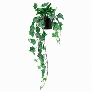 IKEA イケア 人工観葉植物 4号 室内 屋外用 つり下げ型 ヘデラ 12x69cm m10461152 FEJKA フェイカ