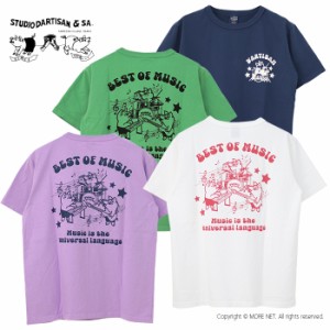 ステュディオ・ダルチザン STUDIO D'ARTISAN USAコットンプリントTシャツ 8148B メンズ 日本製 半袖 BEST OF MUSIC