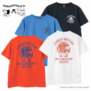 ステュディオ・ダルチザン STUDIO D'ARTISAN USAコットンプリントTシャツ 8143A メンズ 日本製 半袖