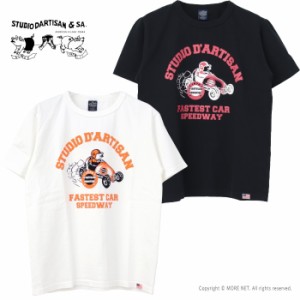 ステュディオ・ダルチザン STUDIO D'ARTISAN USAコットンプリントTシャツ 8149B メンズ 日本製 半袖 SPEEDWAY