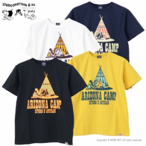 ステュディオ・ダルチザン STUDIO D'ARTISAN USAコットンプリントTシャツ 8105B メンズ 日本製 半袖 ARIZONA CAMP