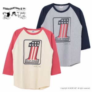 ステュディオ・ダルチザン STUDIO D'ARTISAN プリントラグラン7分袖Tシャツ 8138A メンズ 日本製