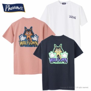 フェローズ PHERROW'S プリント半袖Tシャツ 23S-PT15 メンズ WOLFDOWN