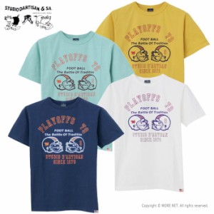 ステュディオ・ダルチザン STUDIO D'ARTISAN USAコットンプリントTシャツ [PLAYOFFS 79] 8115A メンズ 日本製 半袖