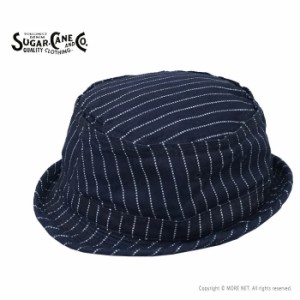 シュガーケーン SUGAR CANE ウォバッシュストライプ ポークパイハット SC02467 メンズ レディース 日本製 帽子