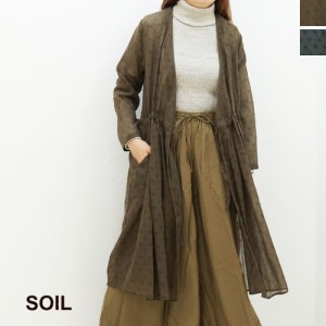 SALE セール/ソイル SOIL ウールシングルフラワープリント・カシュクールドレス NSL18513 S011851300 レディース カーディガン ワンピー