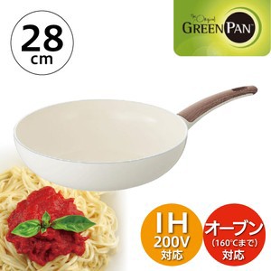 グリーンパン GREENPAN ウッドビー ウォックパン 28cm 深型フライパン CC001013-001 4895156647423【IH対応】【送料無料】