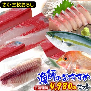 【 送料無料 】 鮮魚セット 4980円 鮮魚ボックス さく 産地直送 詰め合わせ 柵 漁師 魚 おまかせ 鮮魚 海鮮 山口県 お取り寄せ おいしい 