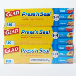 グラッド プレス＆シール 3本セット プレスアンドシール GLAD Pressn Seal 多用途シールラップ 30cmX43.4m × 3個【送料無料】