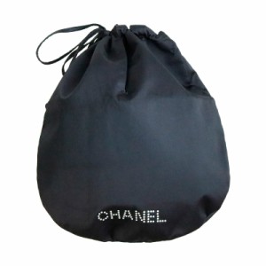 中古 シャネル  巾着 バッグ レディース カード有 CHANEL ブラック ポーチ