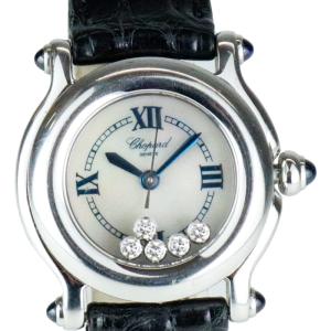 中古 Chopard ショパール 腕時計 レディース HAPPY SPORT ダイヤモンド サファイア