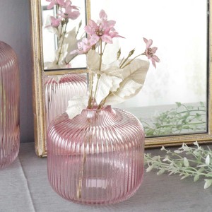 フラワーベース ガラス カラー ピンク マチルドエム 花瓶 おしゃれ かわいい ピンク 姫系 姫雑貨 エレガント クラシック