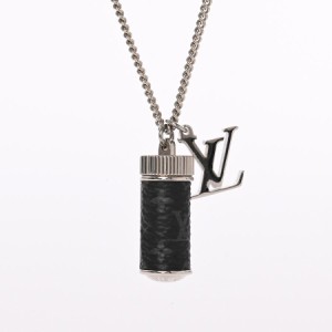 Louis Vuitton Monogram Eclipse Charms Necklace (COLLIER MONOGRAM ECLIPSE  CHARMS, M63641) in 2023