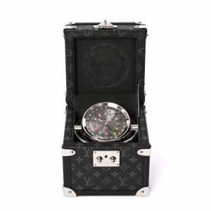 ルイヴィトン タンブール デュアルタイム テーブルクロック トランク 置き時計 Q1Q030  グレー メンズ 中古A品