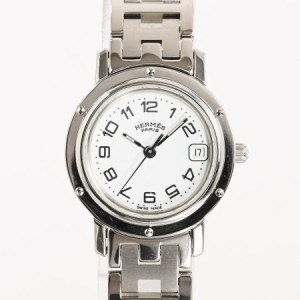 エルメス クリッパー 腕時計 CL4.210  ホワイト レディース 中古A品