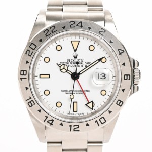 ロレックス エクスプローラー2 腕時計 16570 E番 ホワイト メンズ 中古A品
