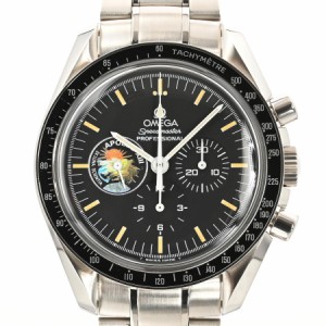オメガ スピードマスター アポロ13号 25周年記念 腕時計 3595-52  ブラック メンズ 中古A品