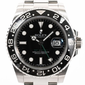 ロレックス GMTマスター2 スティックダイヤル 腕時計 116710LN V番 ブラック メンズ 中古A品
