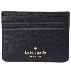 ケイトスペード カードケース katespade レザー ダーシー ロゴ スモール スリム カードホルダー 名刺入れ 定期入れ パスケース ブラック 