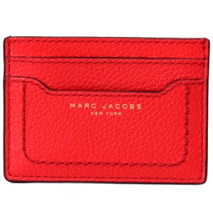 マークジェイコブス カードケース MARC JACOBS ペブルレザー エンパイア シティー カードケース 名刺入れ ロージーレッド M0014434