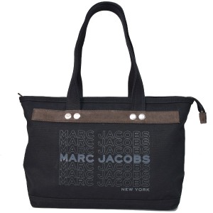 マークジェイコブス バッグ MARC JACOBS キャンバス ユニバーシティ ロゴ ミディアム ショルダー トートバッグ ブラック M0016405