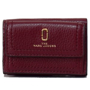 マークジェイコブス コンパクト財布 MARC JACOBS レザー ザ ソフトショット DOUBLE J ロゴ ミニ トライフォールド 三つ折り コンパクト財