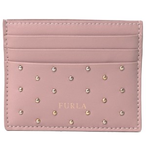 フルラ カードケース FURLA レザー クリーミー リベット スタッズ スリム 名刺入れ 定期入れ パスケース カードケース ベージュ PDW9PV5