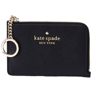 ケイトスペード 小銭入れ katespade レザー ステイシー ロゴ キーリング付き ミディアム L字 ジップ コインケース 小銭入れ カードホルダ