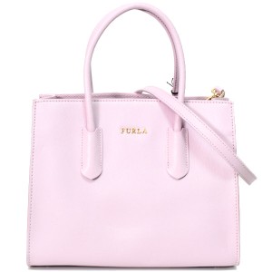 フルラ バッグ FURLA レザー アミナ ロゴ S トート 2way クロスボディ 斜め掛け ショルダー ハンドバッグ ペールピンク 1018067