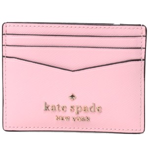 ケイトスペード カードケース katespade サフィアーノレザー ステイシー ロゴ スモール スリム カードホルダー 名刺入れ 定期入れ パスケ