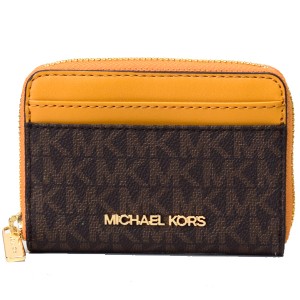 マイケルコース コインケース MICHAEL KORS コーティングキャンバス レザー モノグラム ジェット セット トラベル ロゴ ミディアム ジッ