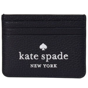 ケイトスペード カードケース katespade ぺブルレザー グリッター ラメ ロゴ スモール スリム カードホルダー 名刺入れ 定期入れ パスケ