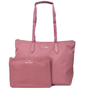 ケイトスペード バッグ katespade ナイロン PVC メル ザ リトル ベット ロゴ パッカブル 収納ポーチ付き トートバッグ ピンク WKR00625