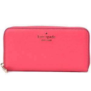 ケイトスペード 長財布 katespade レザー ステイシー ロゴ ラージ コンチネンタル ジップ アラウンド ウォレット 財布 ダーク ウォーター