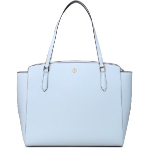 トリーバーチ バッグ TORY BURCH レザー エマーソン トップ ジップ ロゴ トートバッグ アイシクル 64190