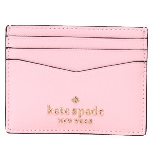 ケイトスペード カードケース katespade サフィアーノレザー ステイシー ロゴ スモール スリム カードホルダー 名刺入れ 定期入れ パスケ