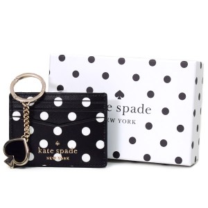 ケイトスペード カードケース katespade PVC チャーミング ドット カードホルダー カードケース＋キーフォブ キーホルダー 専用BOX付 2点