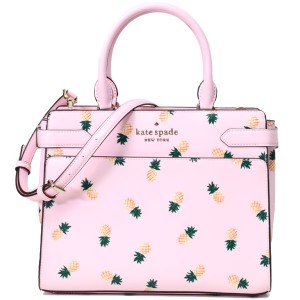 ケイトスペード バッグ katespade サフィアーノレザー ステイシー パイナップル ミディアム サッチェル 2WAY 斜め掛け クロスボディ ショ