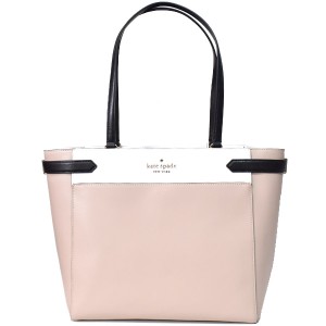 ケイトスペード バッグ katespade レザー ラップトップ バイカラー ラージ トート バッグ ウォームベージュマルチ WKRU7098